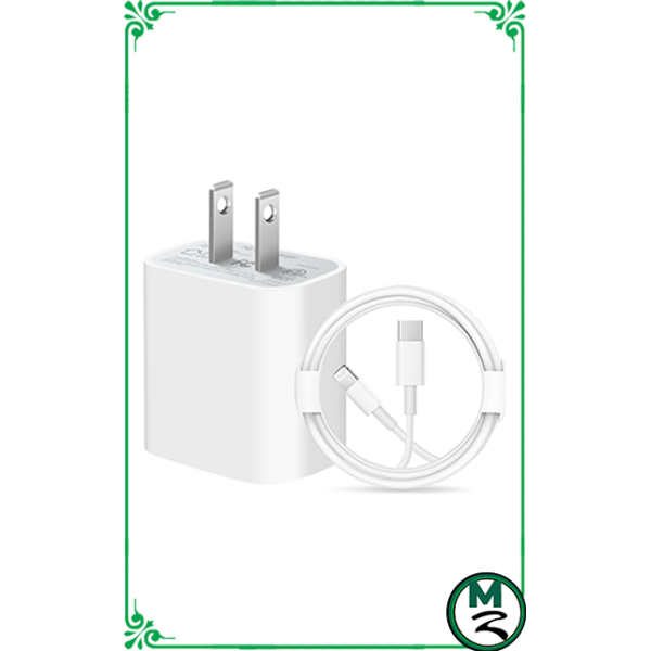 Cargador Cable iPhone Y Adaptador Tipo C 45 W